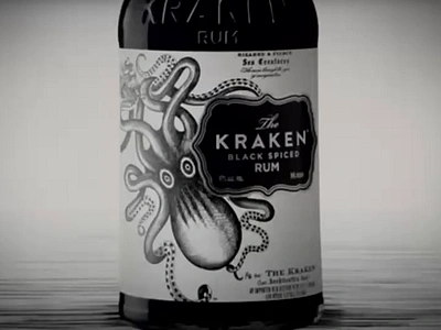 The Kraken Survival Illustrated by Steven Noble animation animator artist artwork crosshatch design engraving etching illustration kraken rum line art logo scratchboard steven noble woodcut