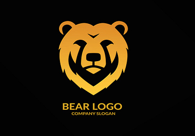 Bear Head Logo animal bear branding design graphic design illustration logo typography vector