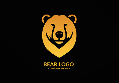 Bear Head Logo animal bear branding design graphic design head illustration logo typography vector