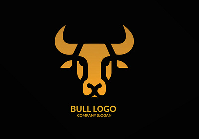 Bull Head Logo animal branding bull design graphic design head illustration logo vector