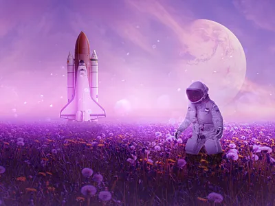 Purple Planet | Manipulation advertising artwork creative ads creative design creative social media design graphic design manipulation