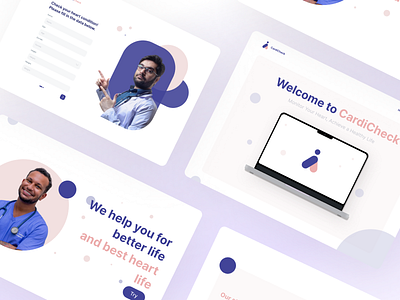 Cardicheck for Heart Check Condition Web branding graphic design ui