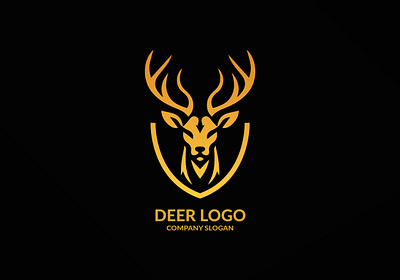 Deer Head Logo animal branding deer design graphic design head illustration logo