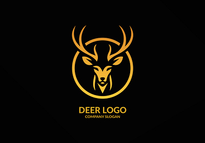 Deer Head Logo animal branding deer design graphic design head illustration logo vector