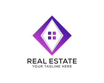 Vector real estate logo design template property logo design