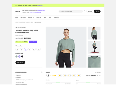 Sportwear E-commerce Site application bright commerce desktop fashion landingpage mobile modern neon responsive sport sportwear ui uidesign uiux website