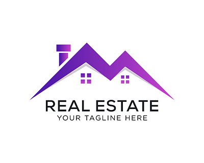 Vector real estate logo design template property logo design