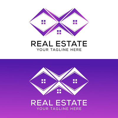 Vector real estate logo design template property logo design