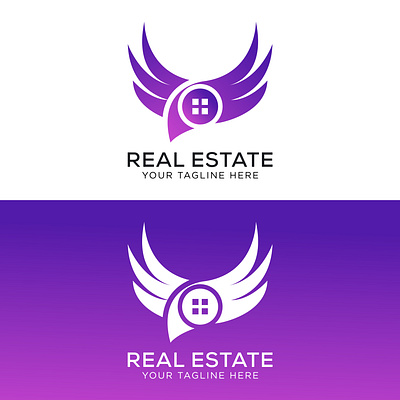 Vector real estate logo design template property logo design