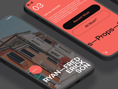 R—F 2023 > Mobile design graphic design layout mobile mockup ui ux web web design
