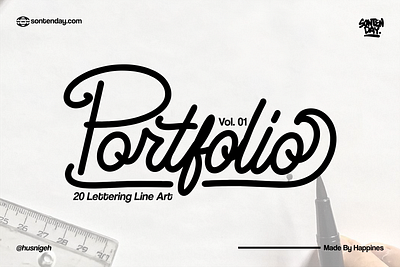 20 Lettering Line Art / hand lettering / branding custom logo hand draw lettering logo logotype typography
