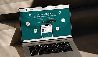Grow Finance - Fintech Website branding fintech app product design ui uidesigner uikit uiux user userexperience ux uxresearch website