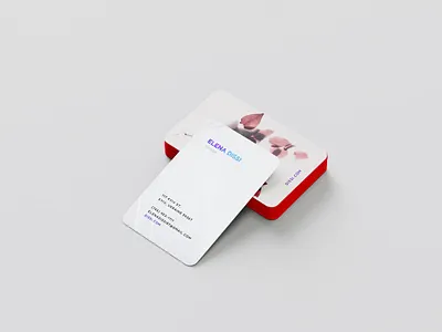 Business Card Design: Dissi Studio business card clean earth graphics design gray organic purple simple subtle typography white