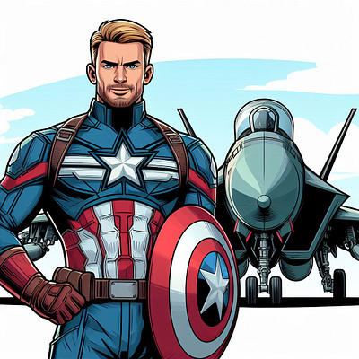 Captain America Illustration | US Air Force | tracingflock air force avenger captain america civil war defence forces graphic design imdb infinity war marvel studios military tracingflock us army