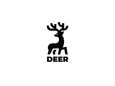DEER LOGO DESIGN animal logo brand logo branding creative deer deer logo graphic design illustration logo logo design vector