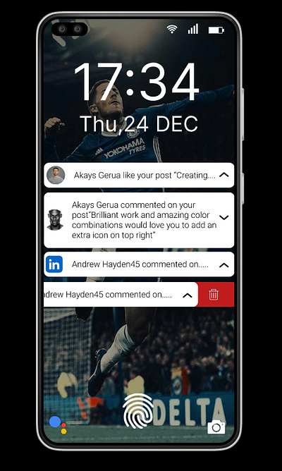 DailyUIchallenge Day49/100 Created a Notification UI ui