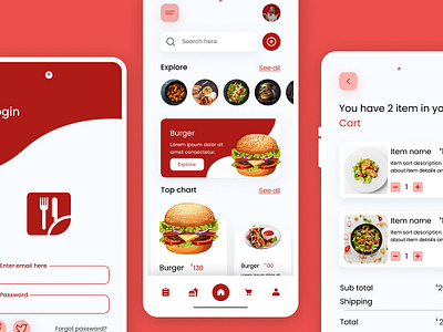 Restaurant app UX and UI design restaunt app ui restaurant app ui design ui ui design user experience user interface ux ux design ux tune uxtune