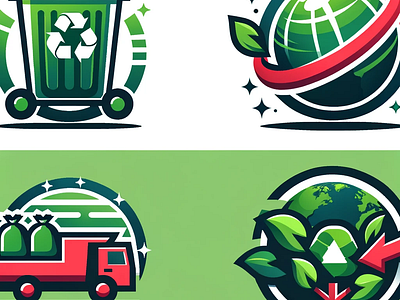 Rubbish removal service logo design ideas branding design graphic design logo