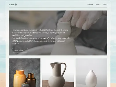 Mud and Magic - Hero Exploration figma hero landing page ui uiux user experience web web design website