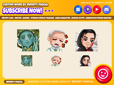 👨🏼‍🦳Custom Chibi Avatar Emotes👨🏼‍🦳 2d animation character design chibistyle custom emotes twitch design discord emotes facebook emotes graphic design humandrawing illustration illustrator logo loyalty badges twitch emotes twitchemotes youtube emotes