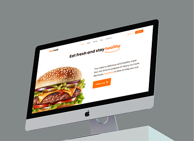 Hero Section For A Fast Food Brand Website dailyuichallenge design foodwebsite herosection figma ui