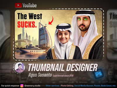 Thumbnail Design - Rich In Dubai design graphic design manipulation midjourney photo editing photoshop thumbnail youtube thumbnail