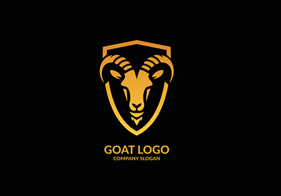 Goat Head Logo animal branding design goat graphic design head illustration logo vector