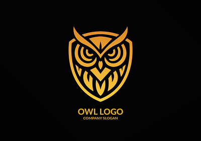 Owl Head Logo animal bird branding design graphic design head illustration logo owl typography vector