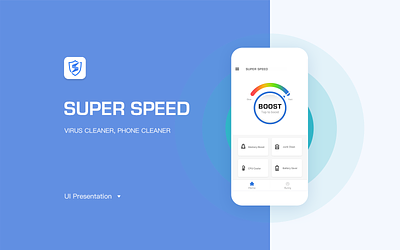 Super Speed app clean design ui