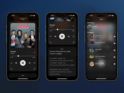 Glassmorphism Music Player UI Design app design design figma glass glass morphism glassmorphic design glassmorphism music music player music player design spotify ui ui design uiux ux design