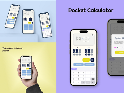 Pocket Calculator calculator dailyui design figma gimp mobile ui