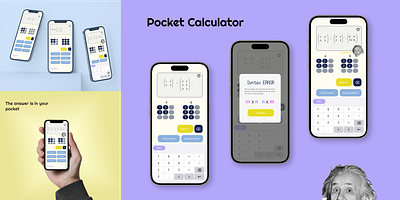 Pocket Calculator calculator dailyui design figma gimp mobile ui