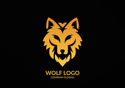 Wolf Head Logo animal branding design graphic design head illustration logo vector wolf