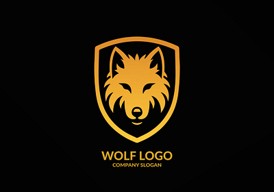 Wolf Head Logo animal branding design graphic design illustration logo typography vector wolf