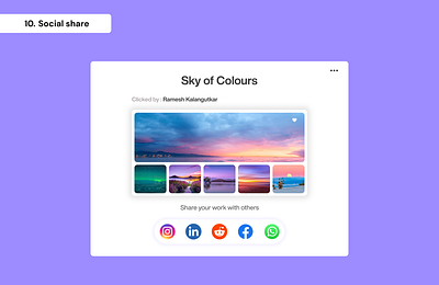 Daily UI Day 10 - Social share daily ui day 10 graphic design social share ui