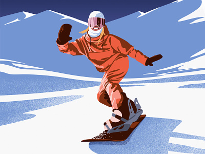 Apres-Ski après ski characters illustration magazine winter