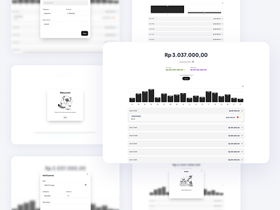 Expense Tracking - Minimal black and white expense expense tracking minimal tracking ui ux we web web design