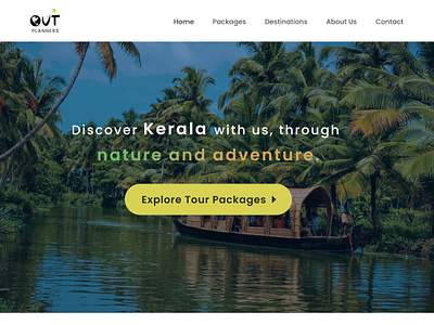 Out Planners branding design figma logo travel ui website