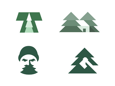 Woodworking / Carpentry Logo Marks axe cabin logo carpentry logo construction custom logo designer forest iconic logo design logo designer lumberjack minimal minimalist negative space popular logo sawmill logo t monogram t pine tree timber woods woodworking