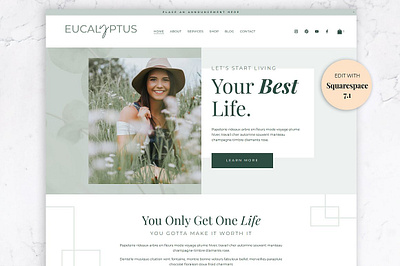 Squarespace Website Template Green ecommerce templates ecommerce themes ecommerce website online shop online store squarespace squarespace design squarespace template website design website template website theme