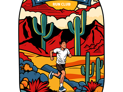 Run for it: El Paso run club 2d design graphic design illustration ui