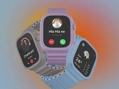 Apple watch UI apple watch branding design graphic design illustration typography ui ux visual design