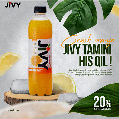 Jivy company poster 3d animation branding graphic design logo motion graphics ui