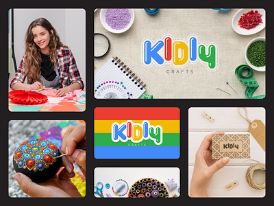 Kidiy Crafts - Logo and Branding Design brand identity branding colors craft graphic design kids logo logo design painting thumbnail toys youtube