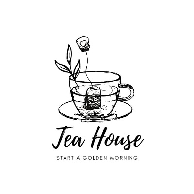 Tea House Logo Design branding design illustration logo ui