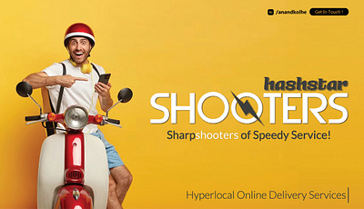 Shooter app logo poster character design inspiration flash inspiration logo poster poster ideas scooter trend yellow