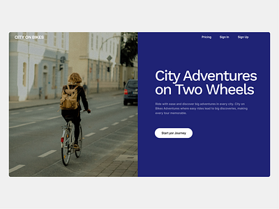 City On Bikes design graphic design ui ux