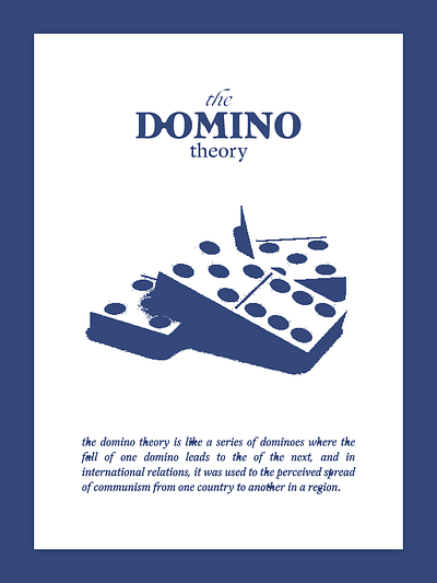 Domino theory 2d design graphic design illustration photoshop
