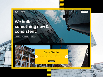 Construction Company Website Template architects architecture builder business civil construction contractor engineering renovation