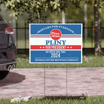 Pliny For President 2024 Yard Sign america democrat design graphic design illustration logo pliny president president2024 ui vector